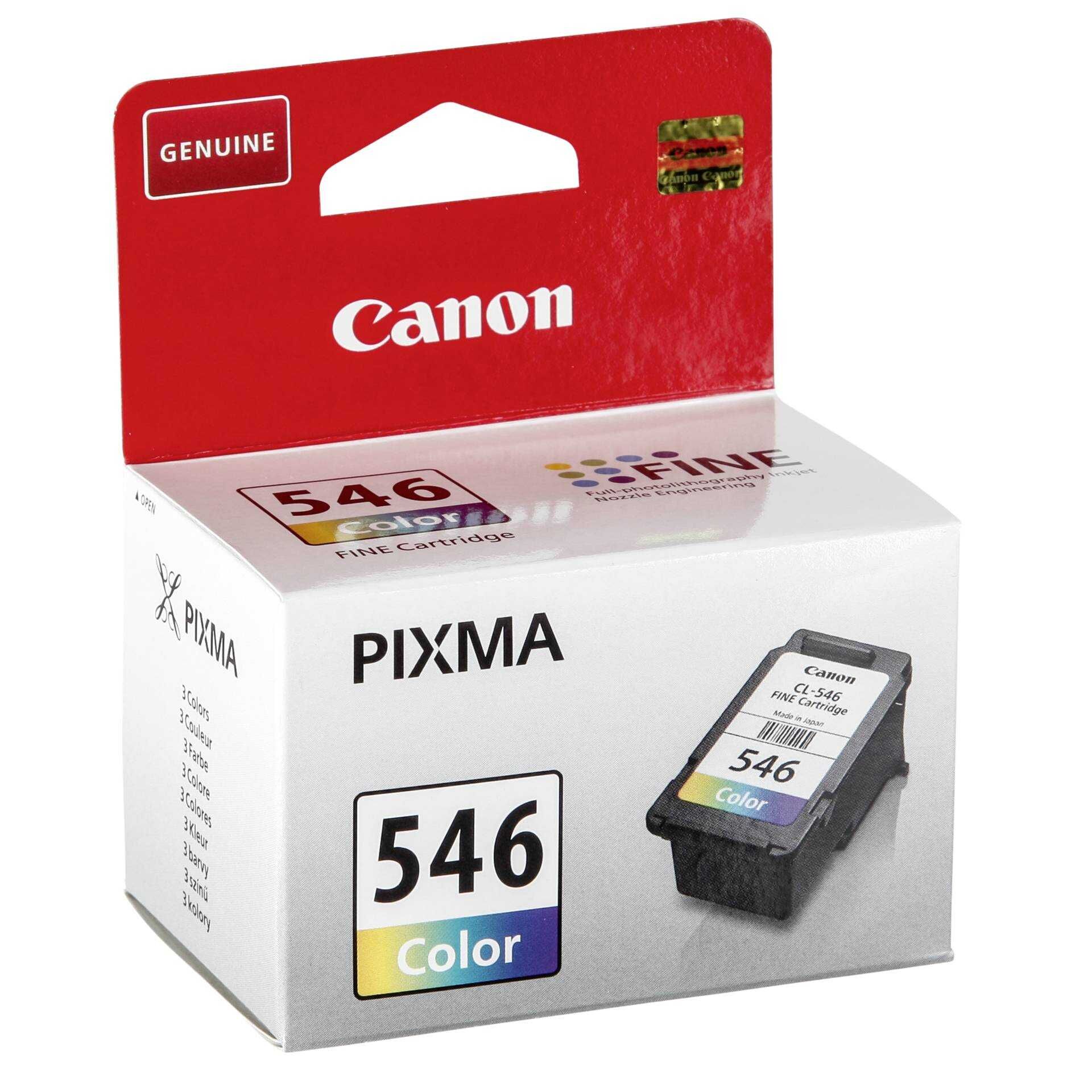 Canon CL-546 - 8 ml - Farbe (Cyan, Magenta, Gelb) - Original - Tintenpatrone - für PIXMA MG2550, TR4550, TR4551, TS205, TS305, TS3150, TS3151, TS3350, TS3351, TS3352, TS3355