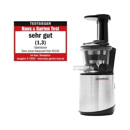 Gastroback Design Slow Juicer Advanced Vital Entsafter