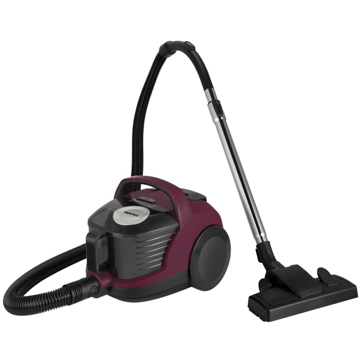 Grundig CleanExpert VCC 3870 A - Staubsauger - Kanister - beutellos - 800 W - berry/black