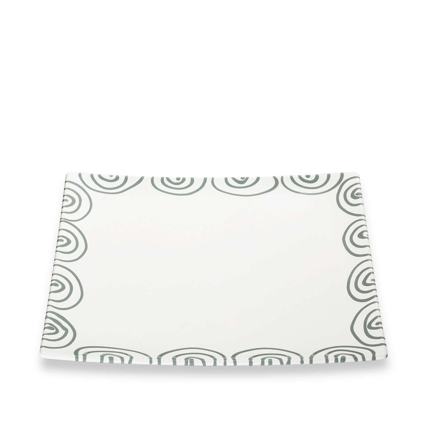Gmundner Keramik Graugeflammt, Platzteller Trend (31x31cm)