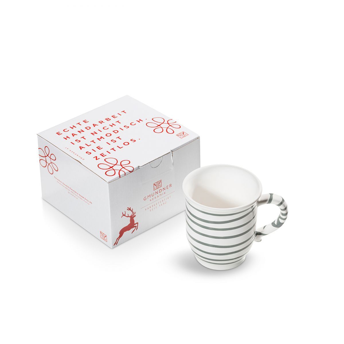 Gmundner Keramik Graugeflammt, Schokotasse (0,3 L)