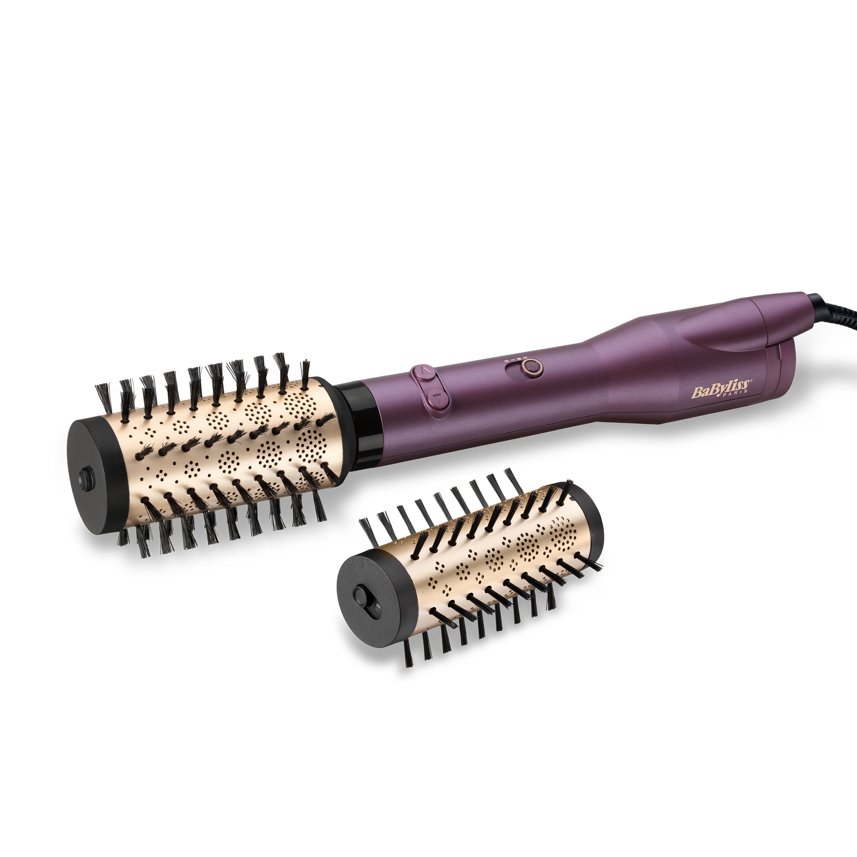 BaByliss AS950E Big Hair Dual Heißluftbürste Warm Schwarz, Roségold, Violett 650 W 2,5 m