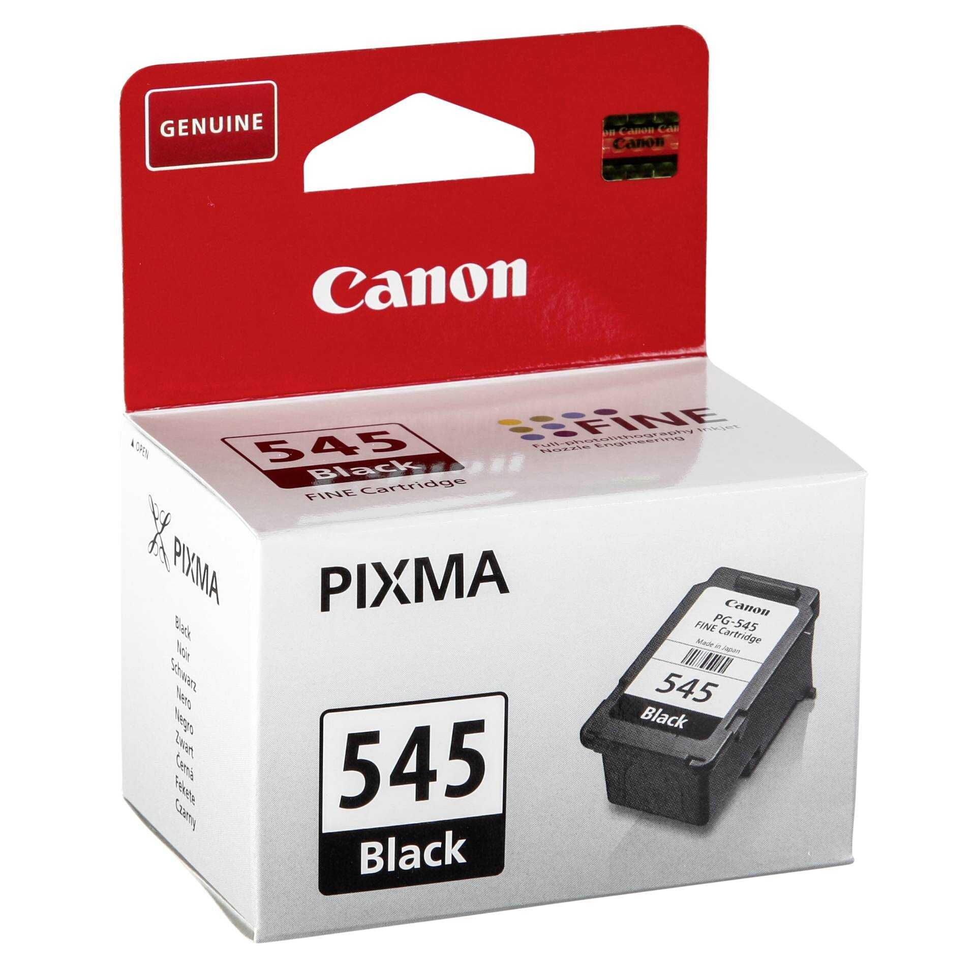 Canon PG-545 - 8 ml - Schwarz - Original - Tintenpatrone - für PIXMA MG2550, TR4550, TR4551, TS205, TS305, TS3150, TS3151, TS3350, TS3351, TS3352, TS3355