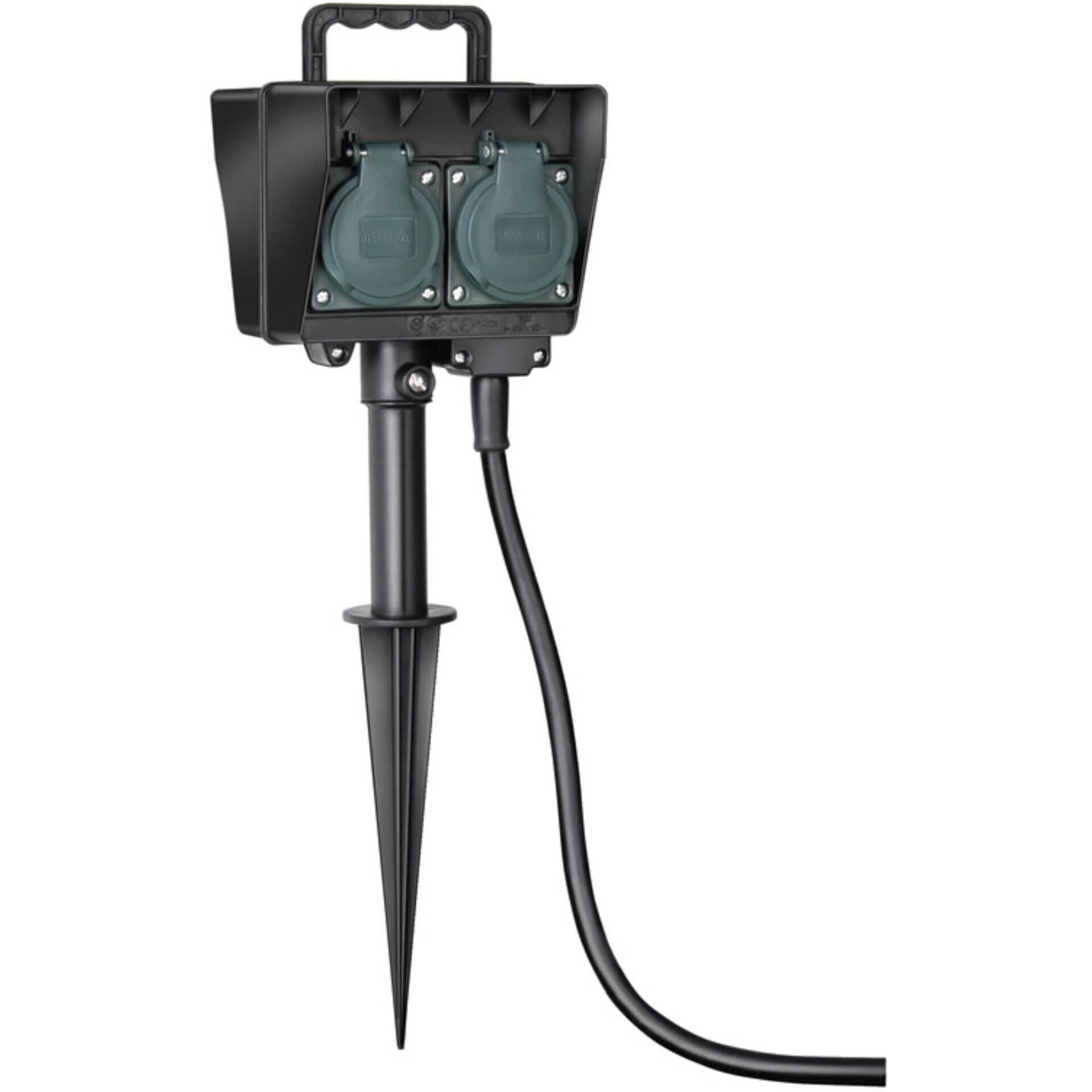 Brennenstuhl 4-Fach Gartensteckdose mit Erdspiess