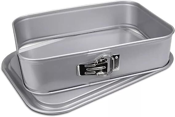 Städter Springform 33 x 23 cm / H 7 cm Silber rechteckig