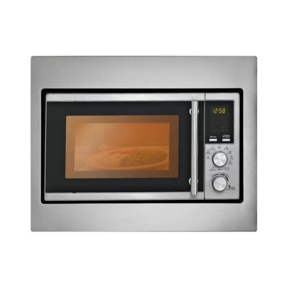 SILVA HOMELINE EinbauMikrowelle+Grill 45.2cm 700/900W 6St. 17 Liter  edelstahl EBM-G 880E