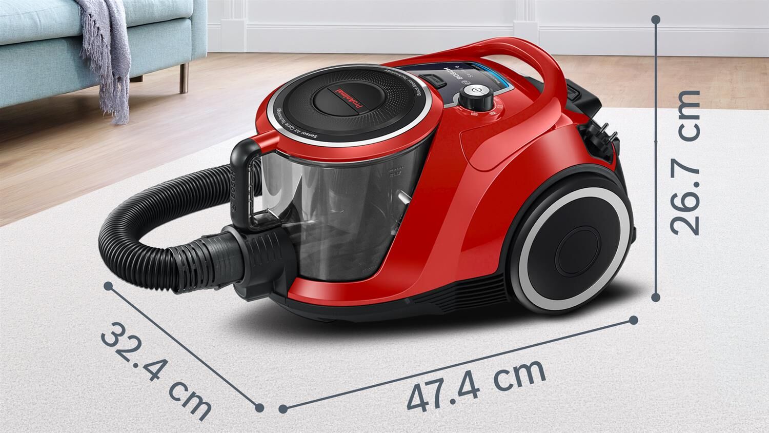 Bosch Beutelloser Bodenstaubsauger ProAnimal SER6 BGC41PET