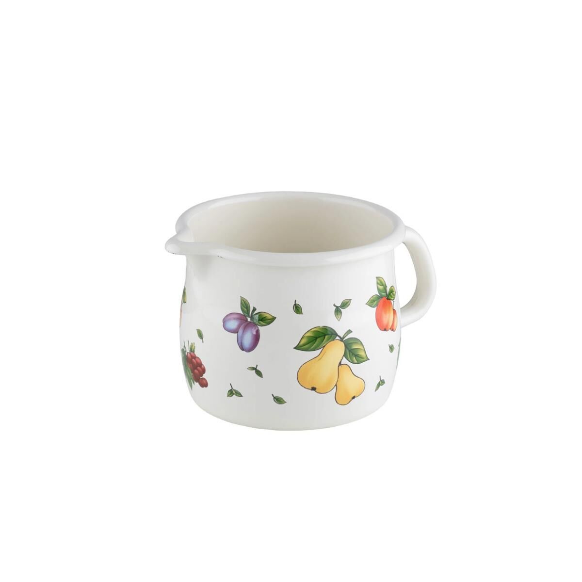 Riess Country Fruit Garden Schnabeltopf gebaucht Ø14cm, 1.7 Liter Emaille