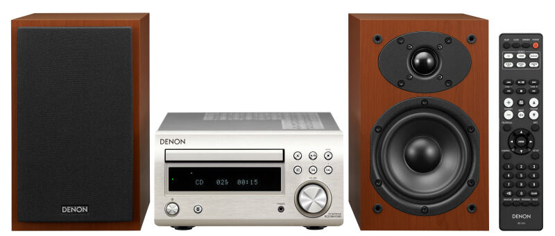 DENON Micro-Hifi-System 2x30W CD MP3 WMA BT UKW DAB+ si-kirschholz D-M41DABSPCWEKGE
