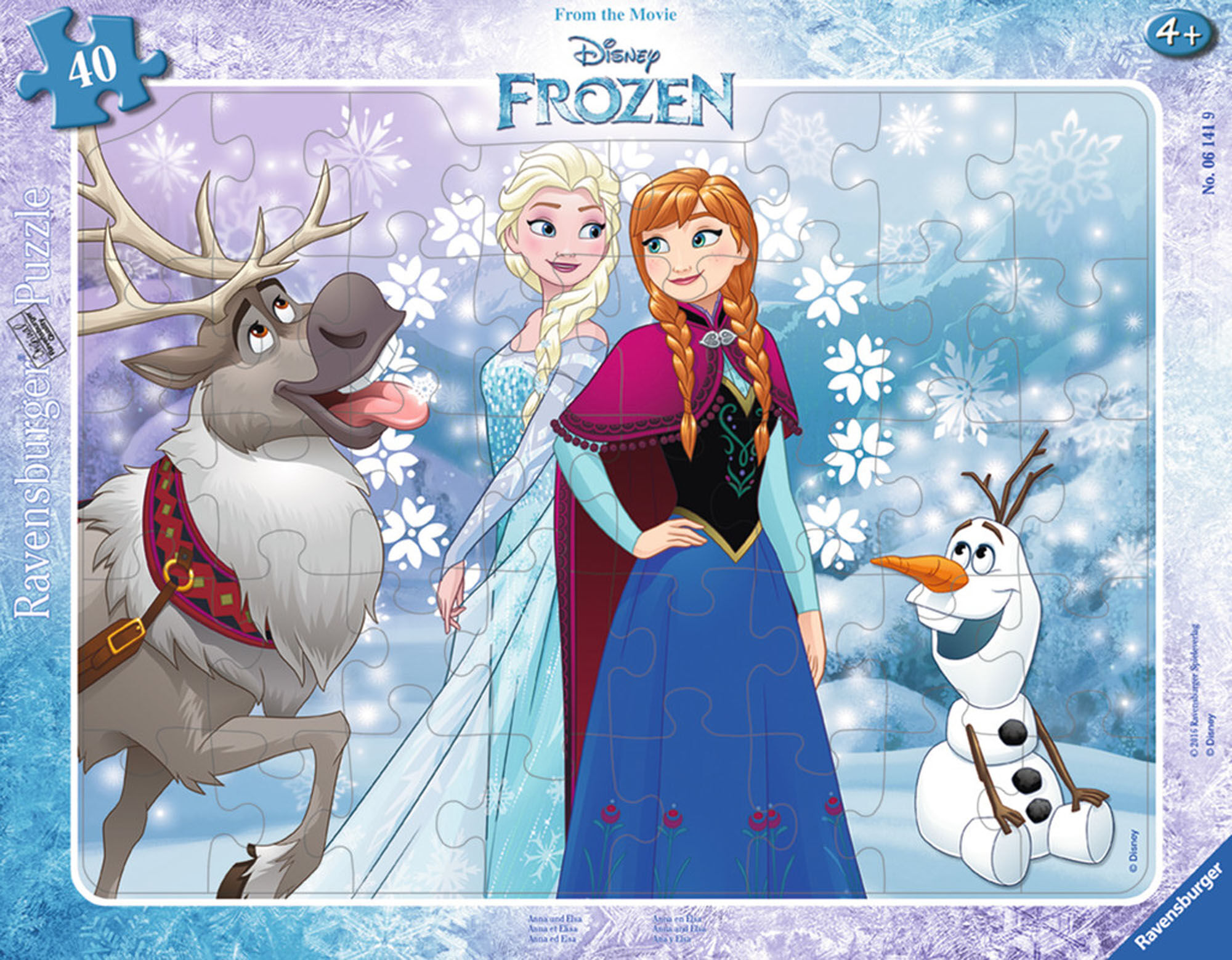 Ravensburger  6141 Puzzle Anna und Elsa 30-48 Teile 6141