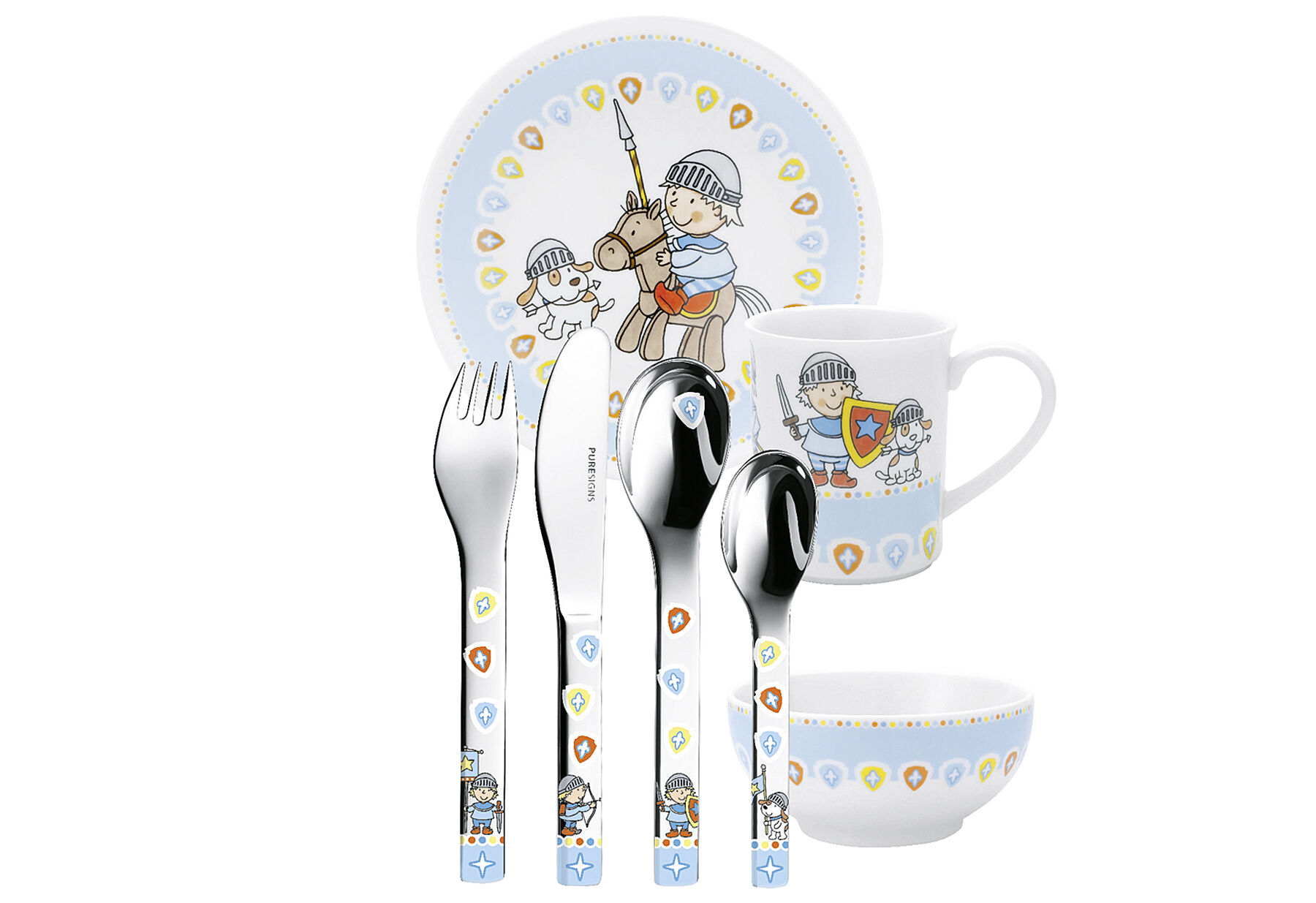 Puresigns Kinderbesteck 7 tlg. Set One Miko