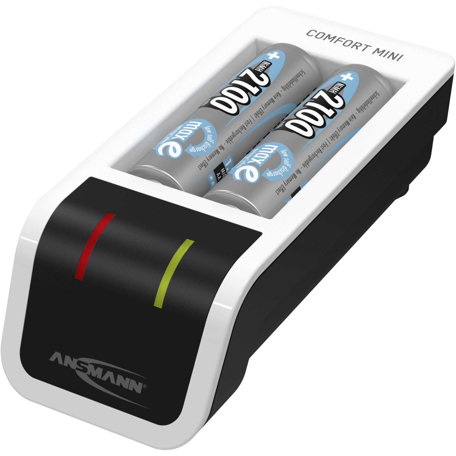 Ansmann Comfort Mini Ladegerät inkl. 2 AA Mignon Akkus 2100 mAh