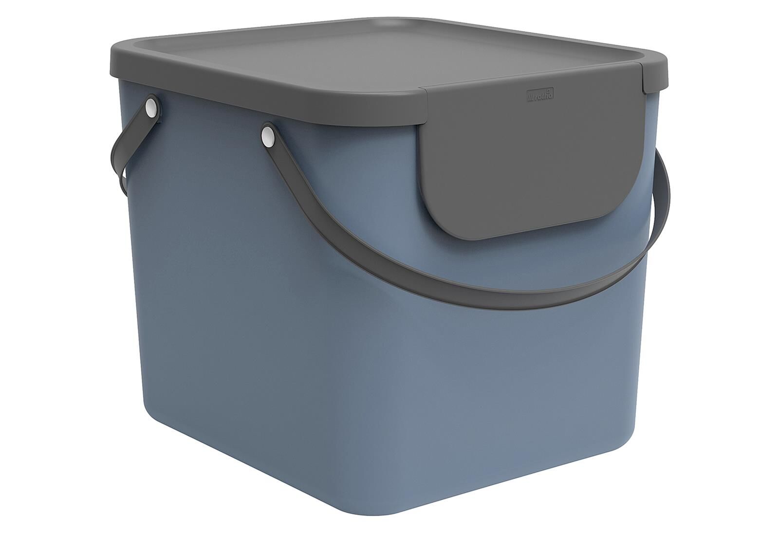 ROTHO Abfallbehälter Albula 40 Liter 39,8x35,8x33,9cm horizon blue