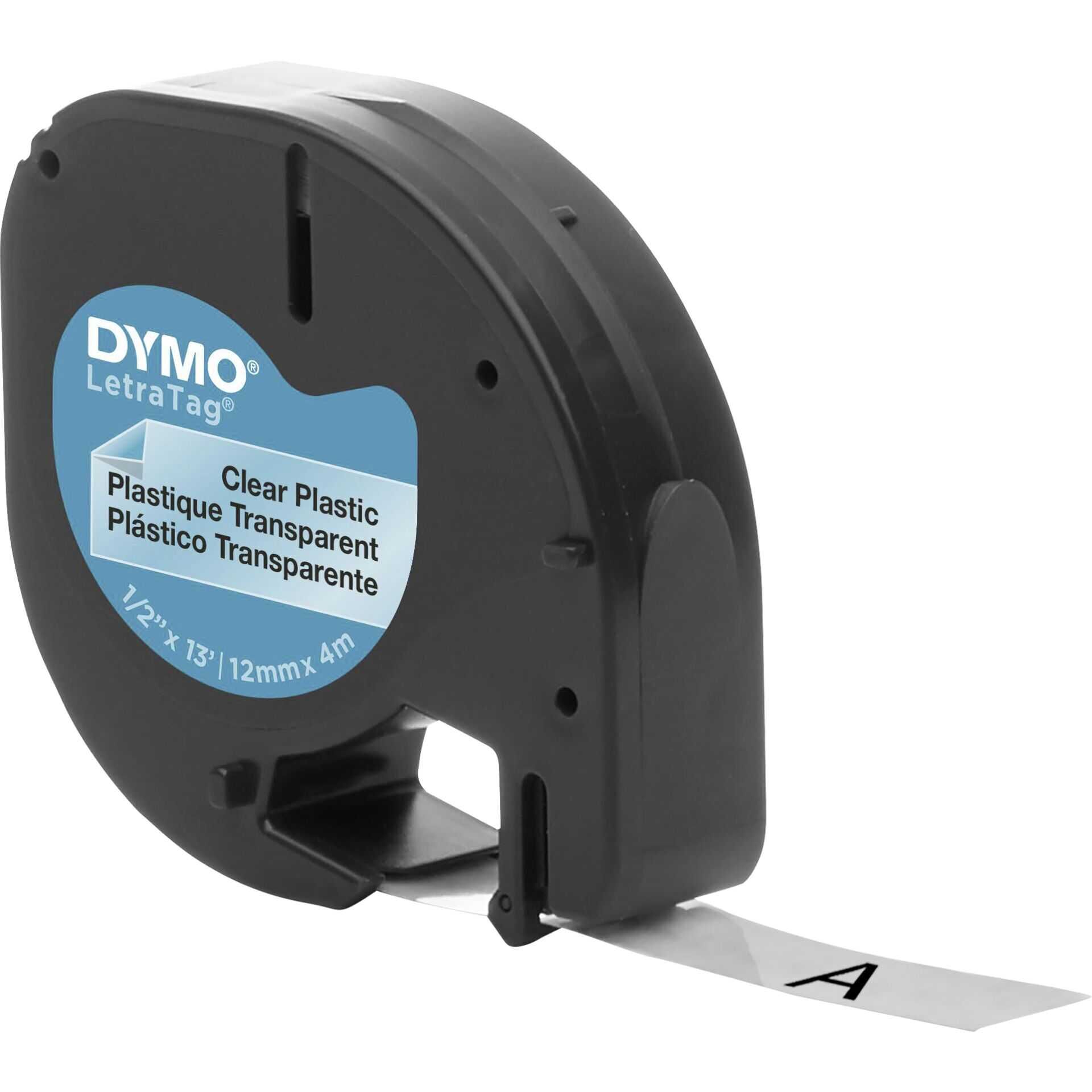 DYMO LetraTAG - Kunststoff - durchsichtig - Rolle (1,2 cm x 4 m) 1 Rolle(n) Band - für LetraTag LT-100H, LT-100T