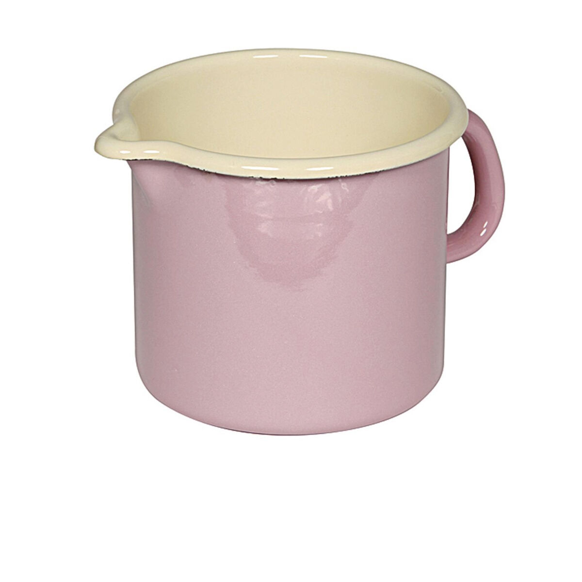 RIESS Milchtopf 1 Liter Ø12cm rosa/bunt