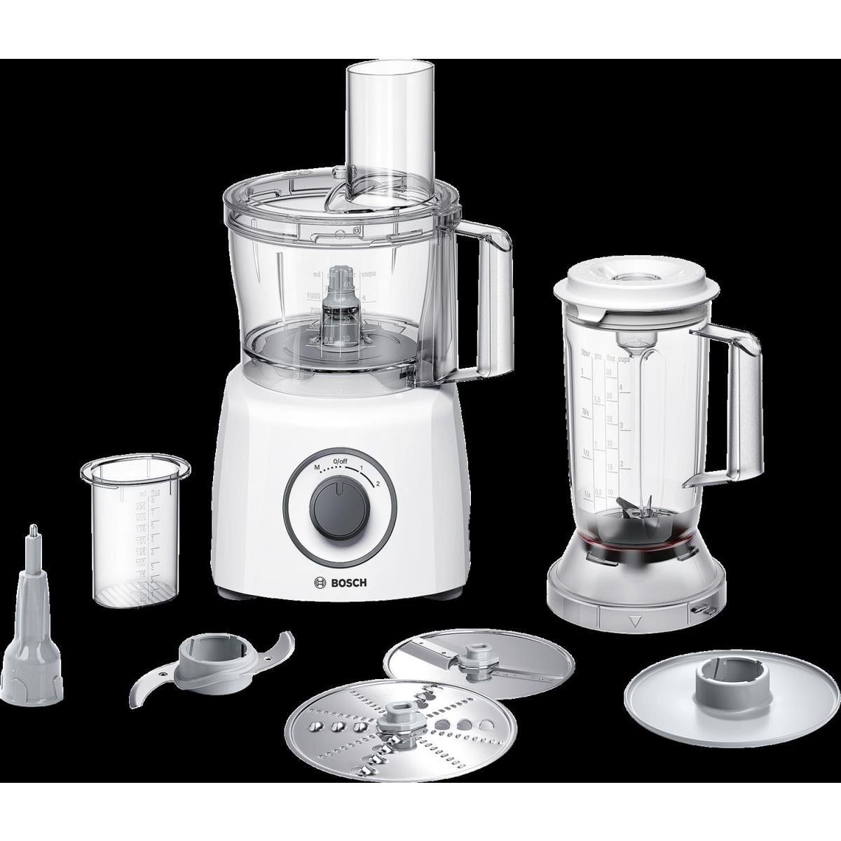 Bosch MCM3200W - Küchenmaschine - 800 W - Weiß/Grau