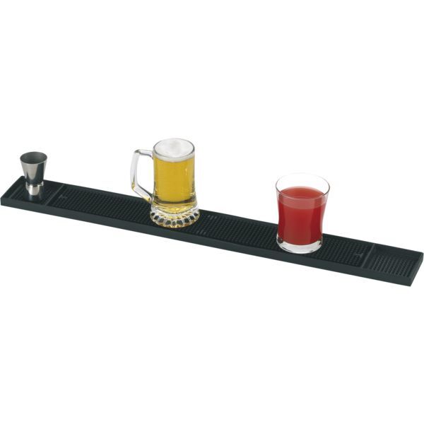 PADERNO  Abtropfmatte Gummi, schwarz, Länge: 680 mm, Breite: 80 mm