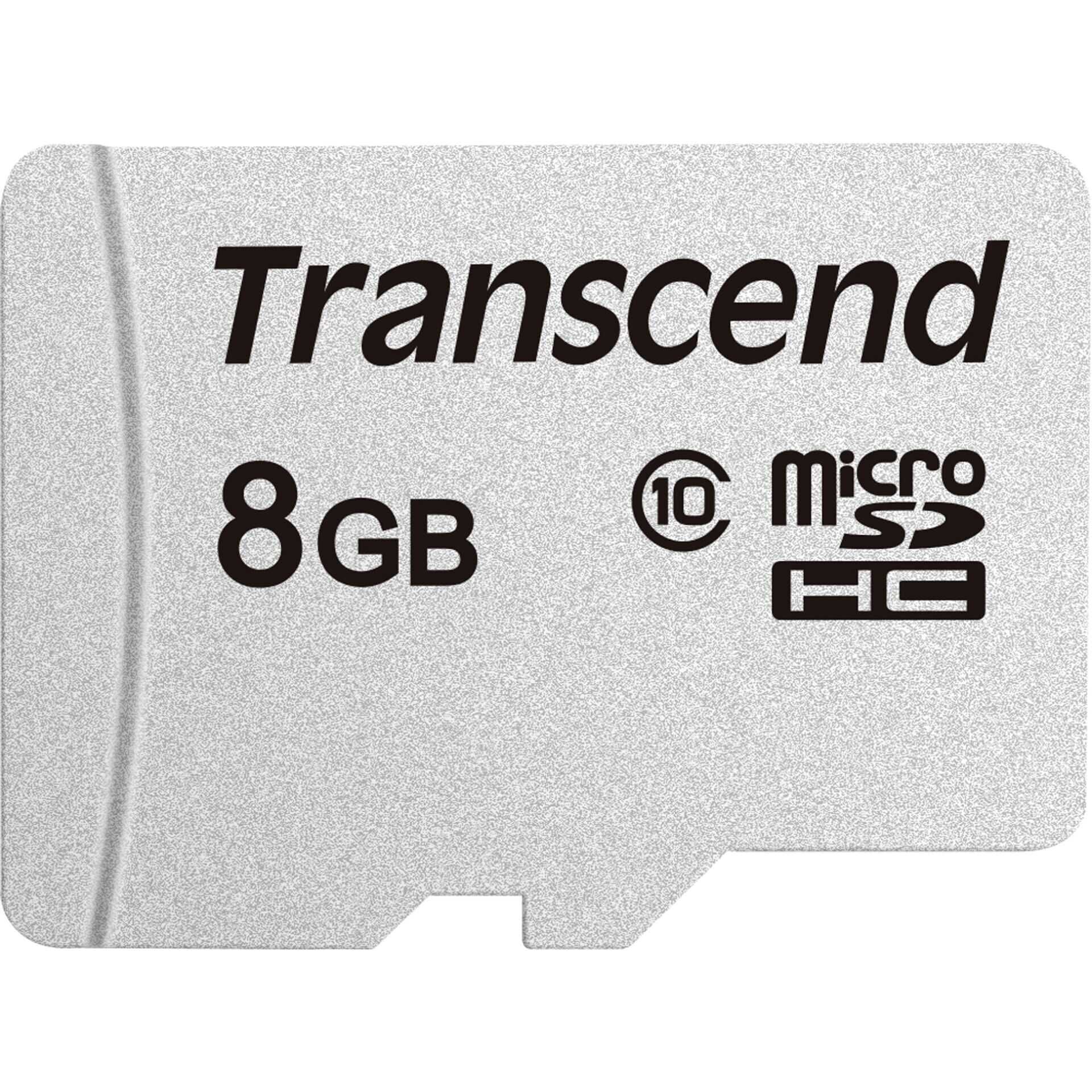 Transcend 300S - Flash-Speicherkarte - 8 GB - Class 10 - microSDHC