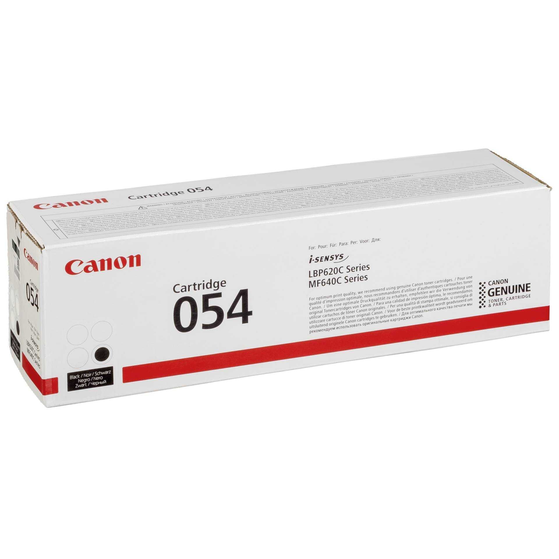 Canon 054 - Schwarz - Original - Tonerpatrone - für ImageCLASS LBP622Cdw, MF641CW, MF642Cdw, MF644Cdw