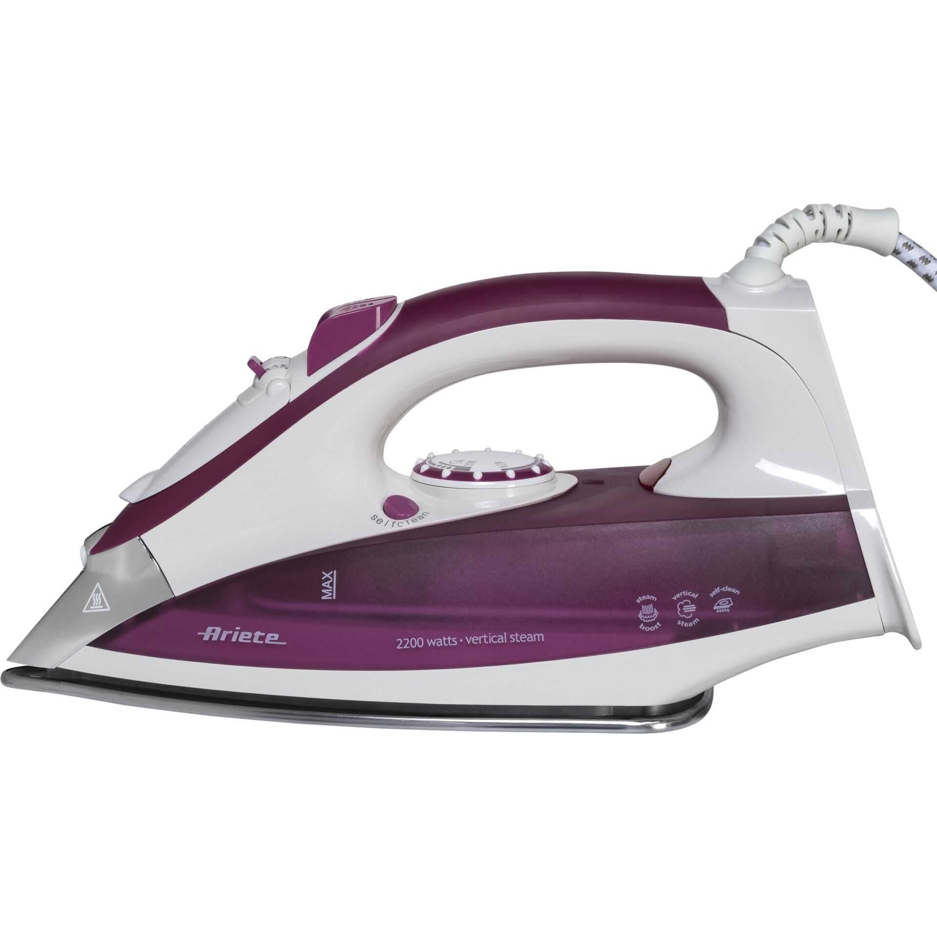 Ariete Steam Iron 2200w - Dampfbügeleisen - Grundplatte: rostfreier Edelstahl - 2200 W