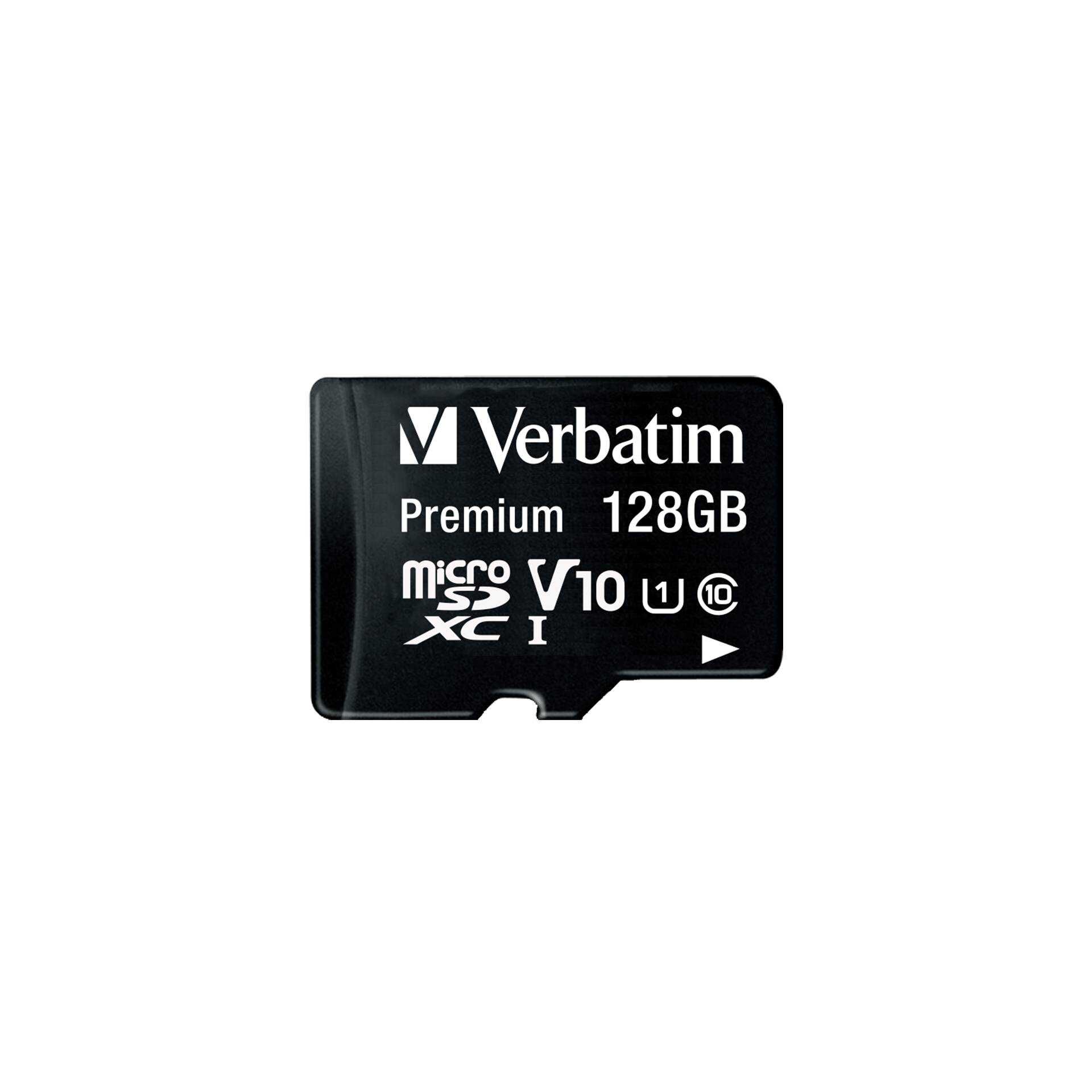 Verbatim Premium - Flash-Speicherkarte (SD-Adapter inbegriffen) - 128 GB - UHS Class 1 / Class10 - 300x - microSDXC UHS-I