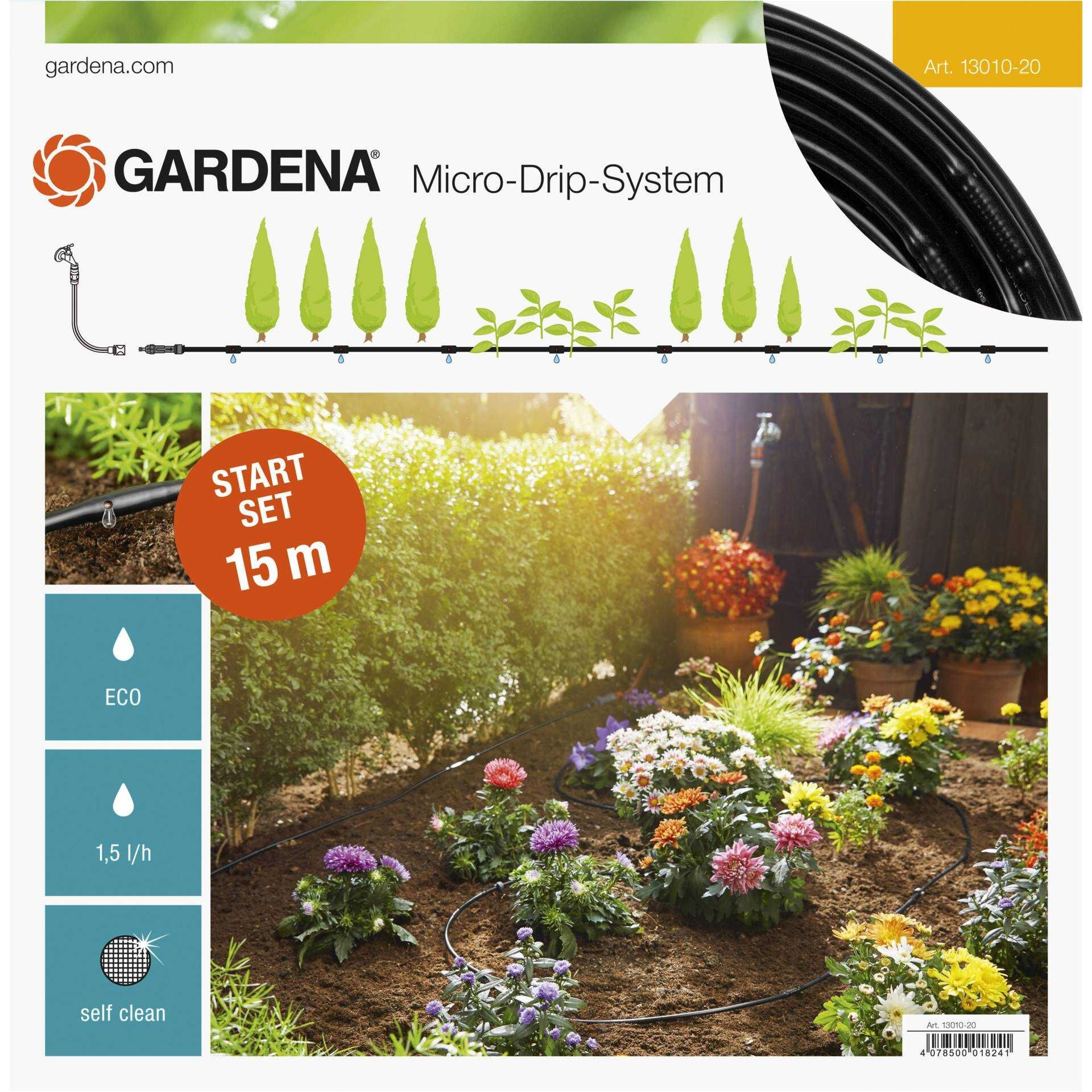 Gardena Micro-Drip-System Planted Rows S - Drip irrigation line - 15 m