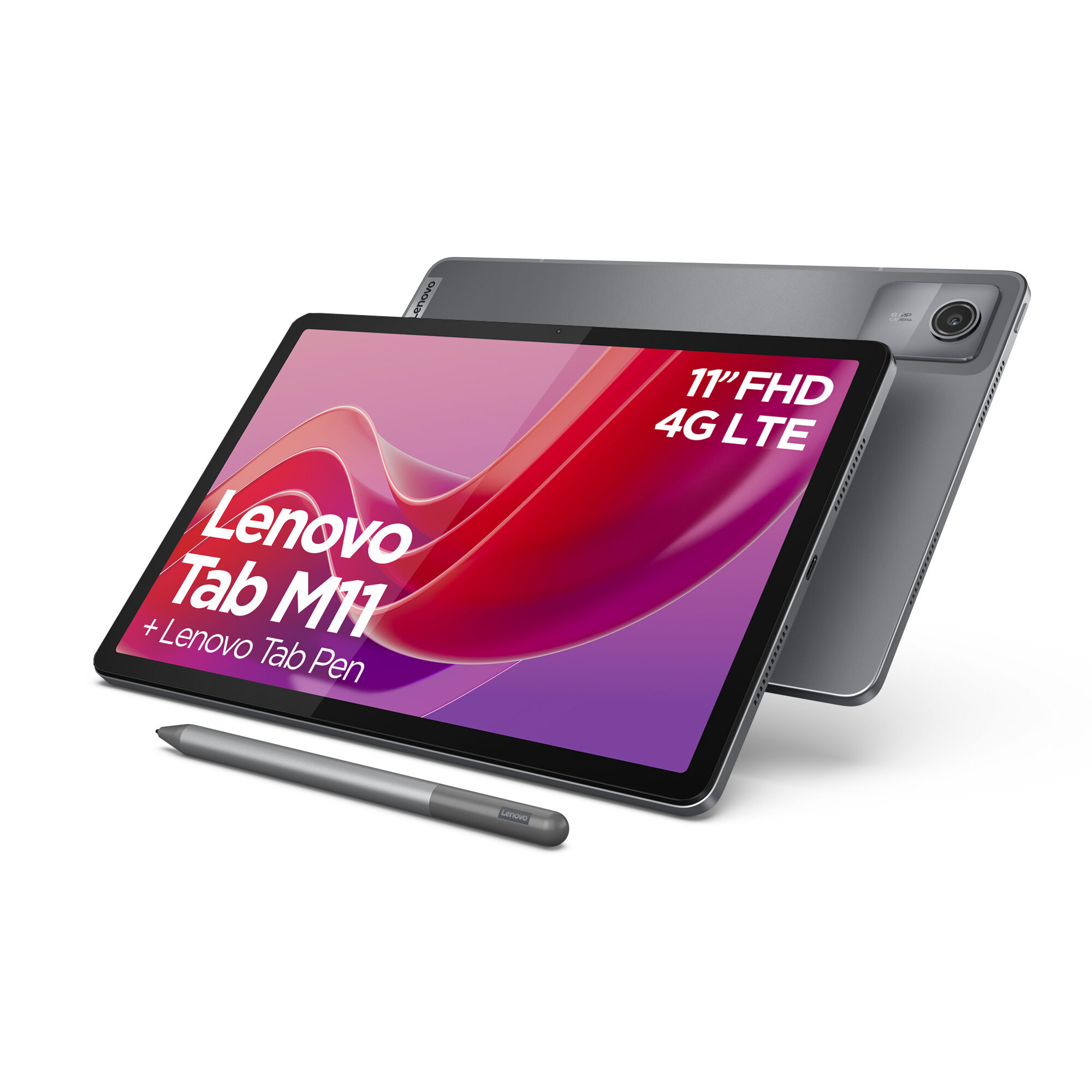 Lenovo Tab M11, 27,9 cm (11"), 1920 x 1200 Pixel, 128 GB, 4 GB, Android 13, Grau