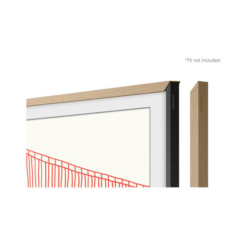 Samsung - Fotorahmen für TV - 85" - Teak - für Samsung GQ85LS03AAU, QE85LS03AAU, QN85LS03AAF
