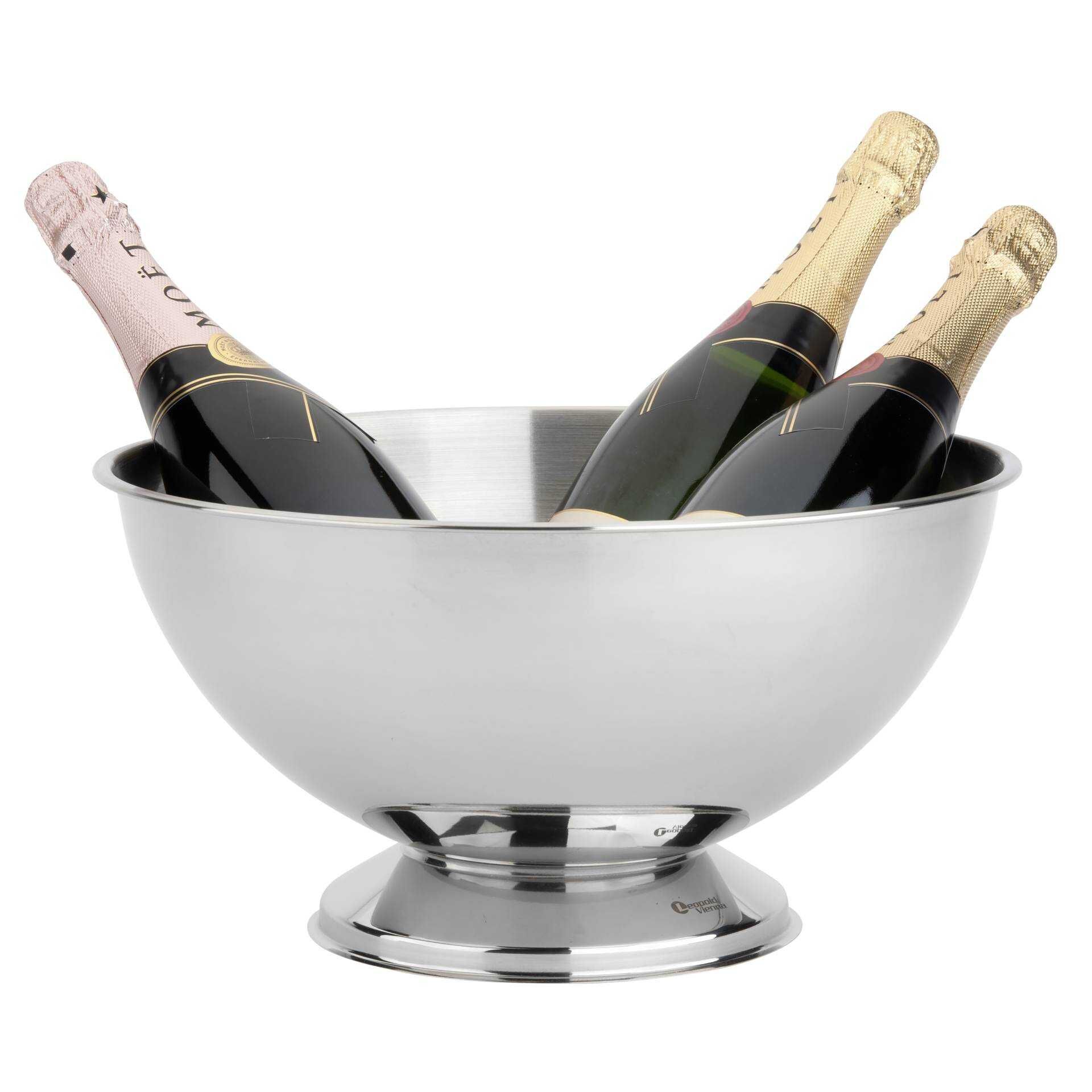 Leopold Vienna Classic II - Champagnerschale - Edelstahl hochglänzend/matt