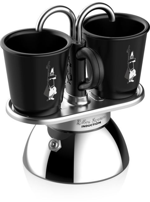 Bialetti 7310, Mokka-Kanne, Silber, Edelstahl, 2 Tassen, 92 mm, 90 ml