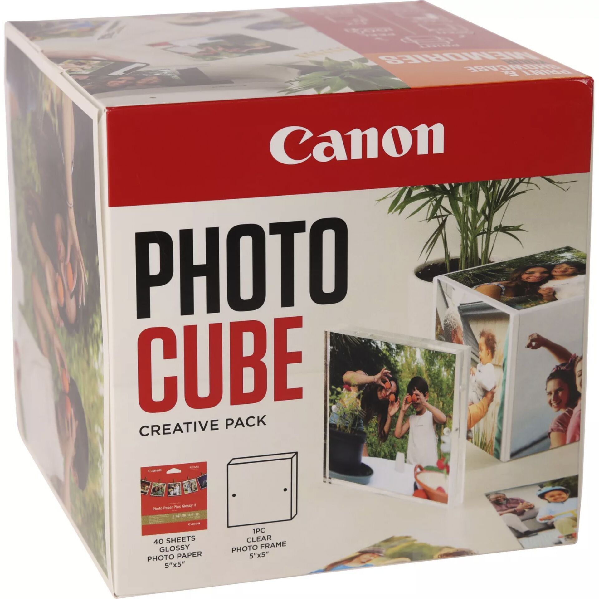 Canon PP-201 13x13 cm Photo Cube Creative Pack White Orange 40 Bl