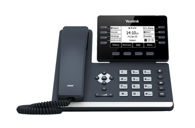 Yealink SIP-T53W - VoIP-Telefon - mit Bluetooth-Schnittstelle mit Rufnummernanzeige - dreiweg Anruffunktion - SIP, SIP v2, SRTP - 12 Leitungen