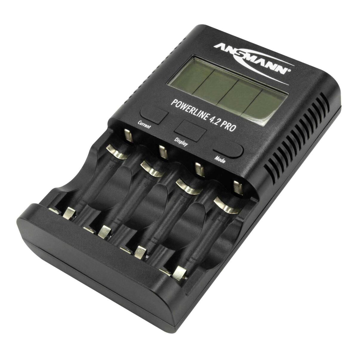 ANSMANN POWERline 4.2 Pro - Batterieladegerät / -tester - (für 4xAA/AAA) - 1800 mA (USB)