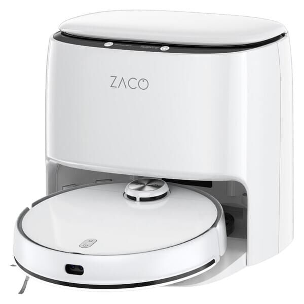 ZACO M1S Saugroboter mit Wischfunktion, App Steuerung, Wasserstation , Selbstreinigung , Frischwassertank