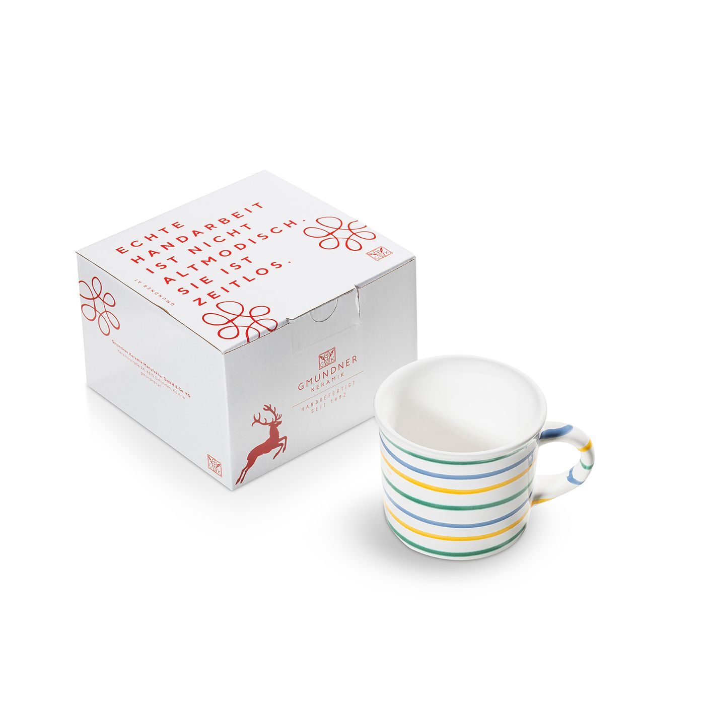 Gmundner Keramik Buntgeflammt, Kaffeehäferl (0,24 L)