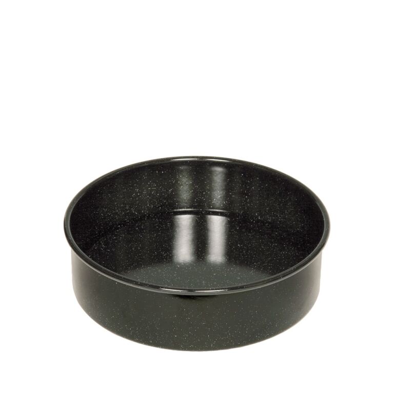 Riess Tortenform Ø20cm mit Hebeboden Schwarz Emaille