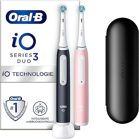 Oral-B iO Series 3n Matt Black/Blush Pink mit 2. Handstück