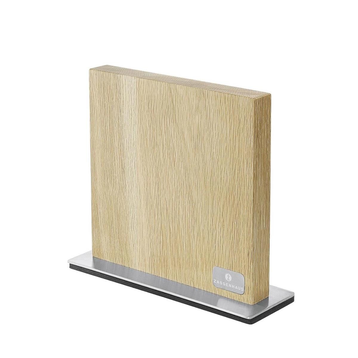 ZASSENHAUS Messerblock Magnet Eiche 28x9x25,5cm