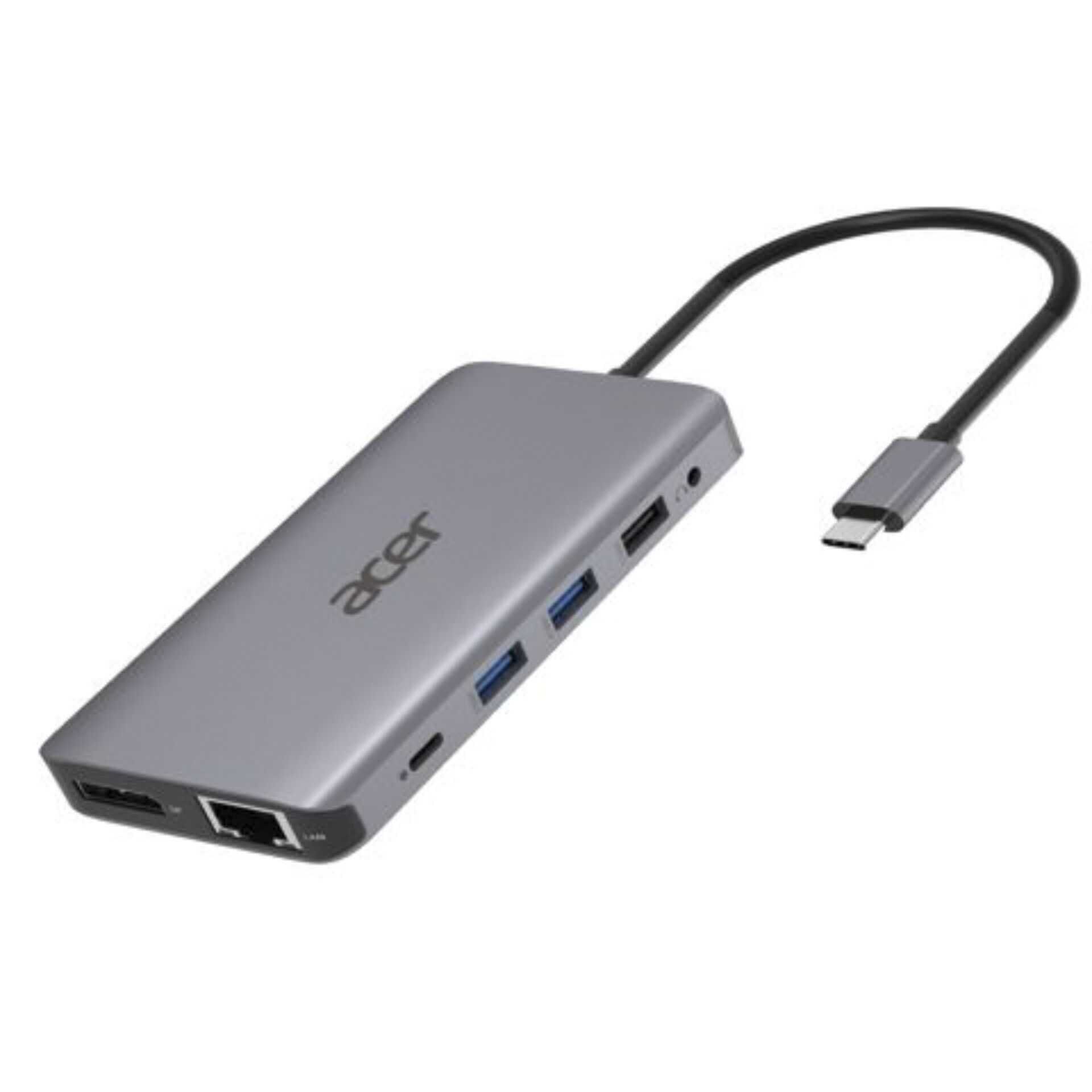 Acer 12-In-1 Type-C Adapter - Dockingstation - USB-C - 2 x HDMI, DP - GigE