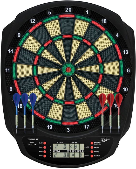 Carromco Carromco Elektronik Dartboard Toledo-301, 3-Loch Abstand 92017