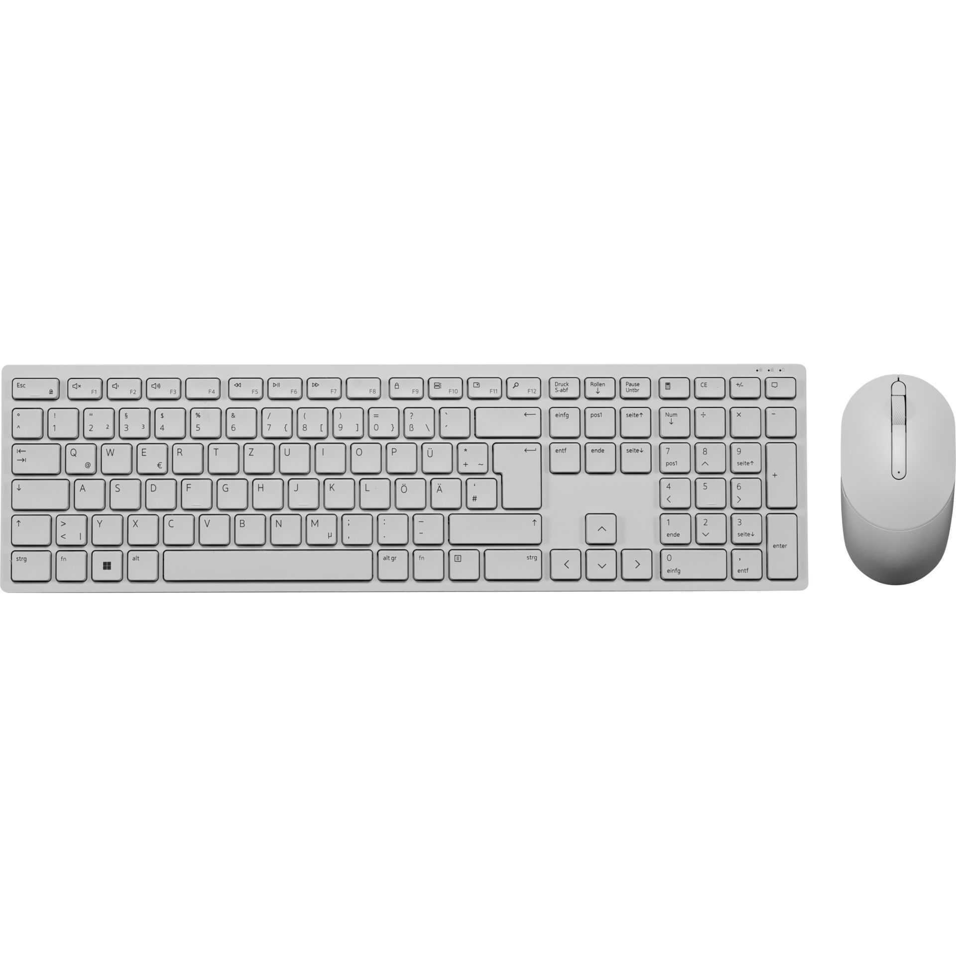 Dell Pro KM5221W - Tastatur-und-Maus-Set - kabellos - 2.4 GHz - QWERTZ - Deutsch