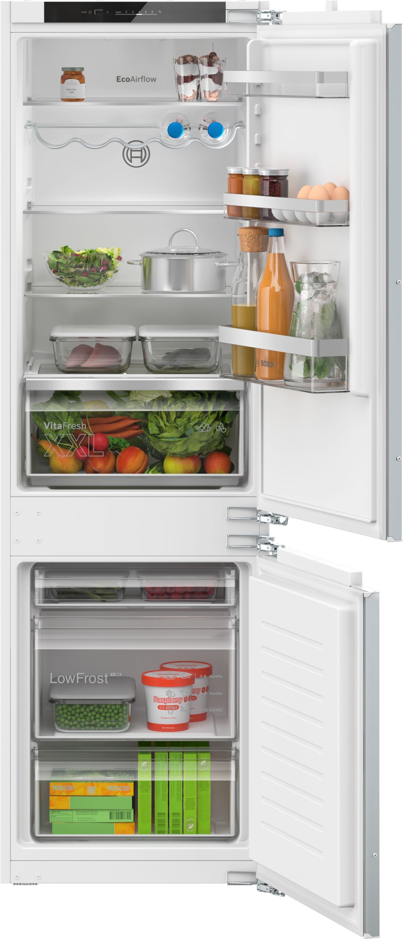 Kühl- und Gefrierkombination Bosch KIV86VFE1 Integriert 267 l Weiß