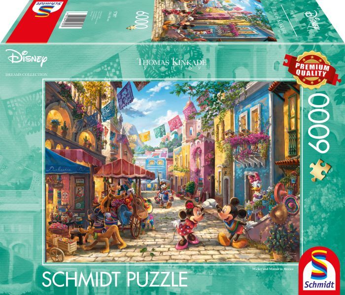 Schmidt Spiele Puzzle Thomas Kinkade Disney, Mickey & Minnie in Mexico 6000Teile 57397