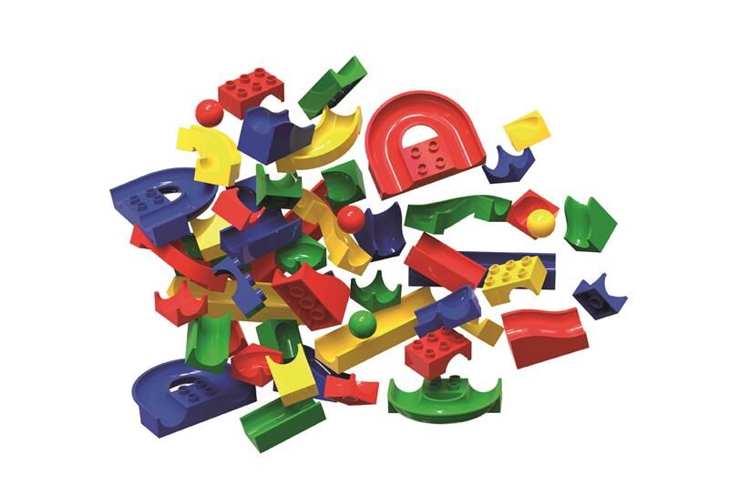 Hubelino Kugelbahn Bahnelemente 128-Tlg.