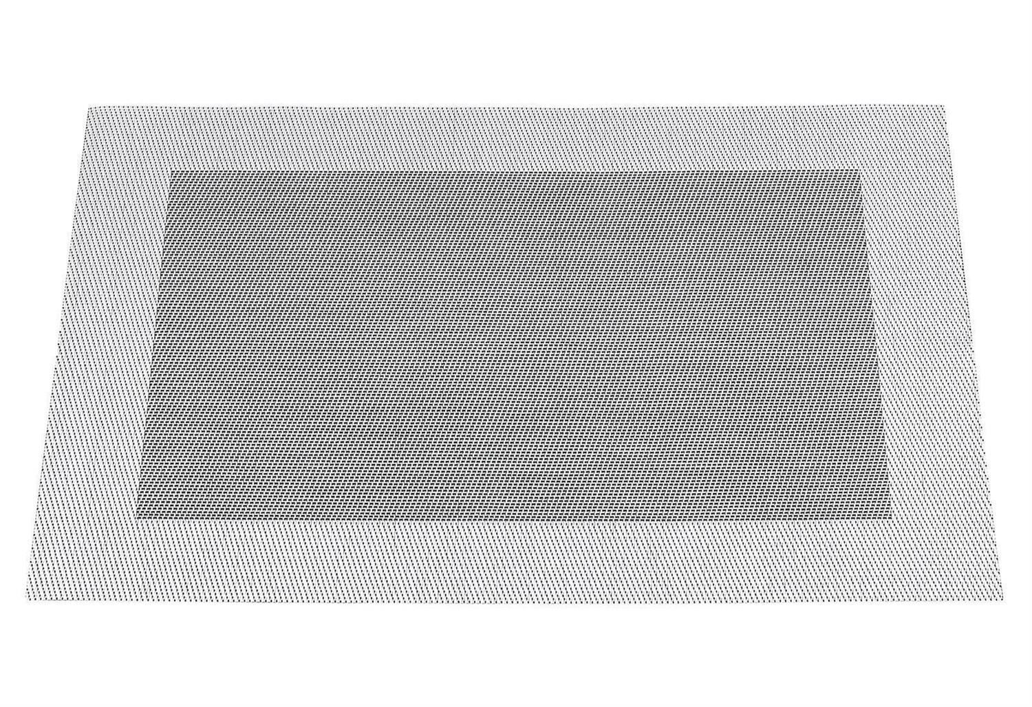 ASA Tischset, silver black metallic pvc placemats