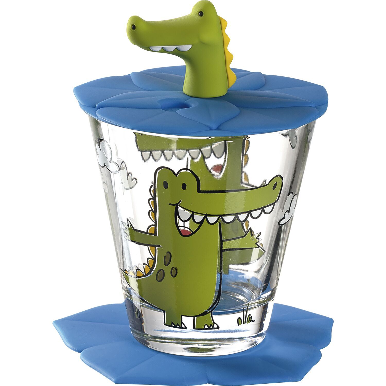 Kindertrinkset 3-tlg. Krokodil