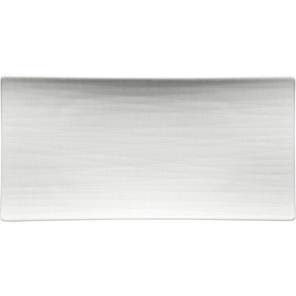 ROSENTHAL Mesh Platte flach, Länge: 260 mm, weiß