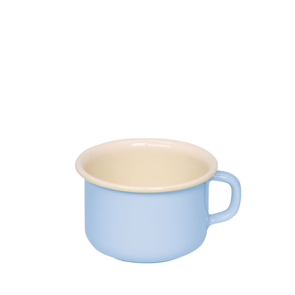 Riess Kaffeeschale Ø10cm 0,4 Liter Emaille Classic Pastell blau