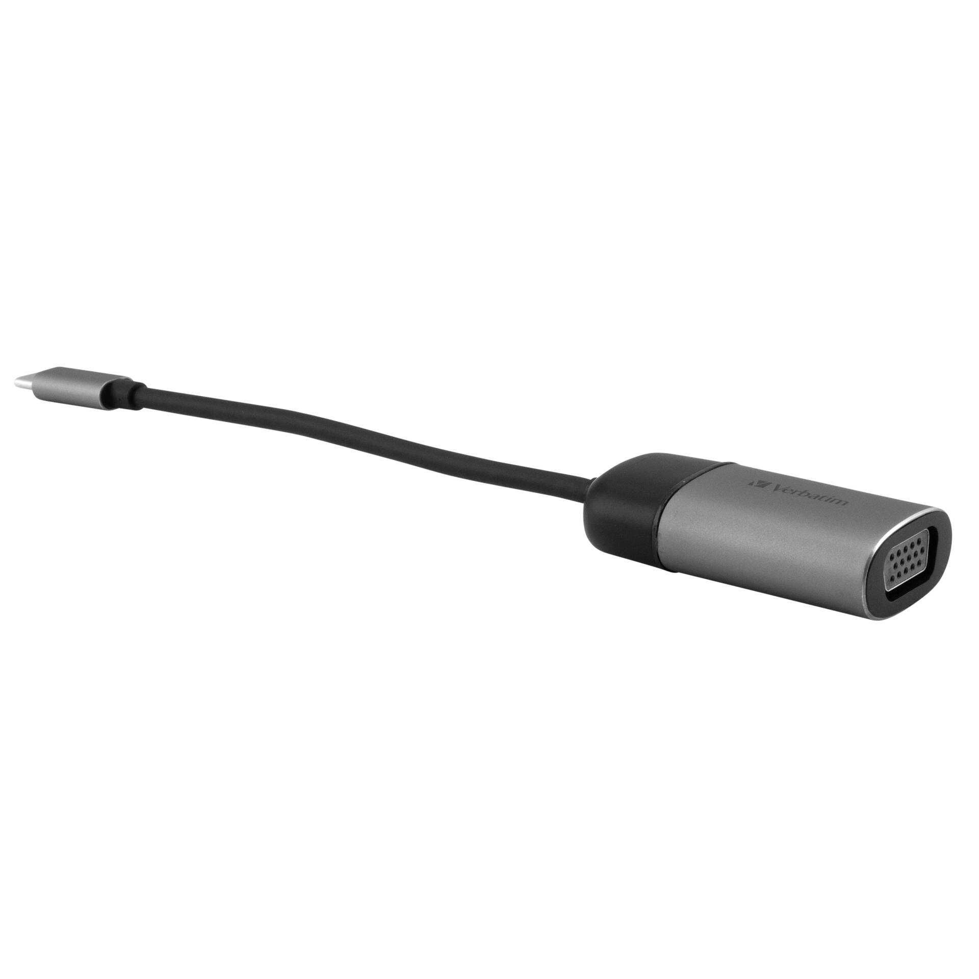Verbatim - Display-Adapter - USB-C (M) bis HD-15 (VGA) (W) - USB 3.1 Gen 1 - 10 cm