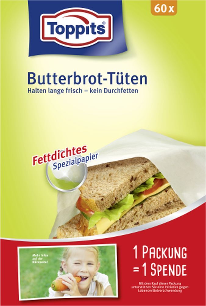 Toppits, Butterbrot Tüten 60Stück